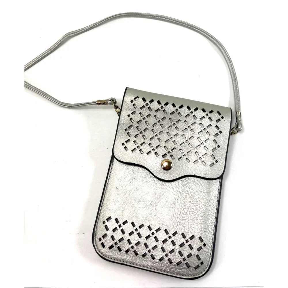 N/A silver crossbody